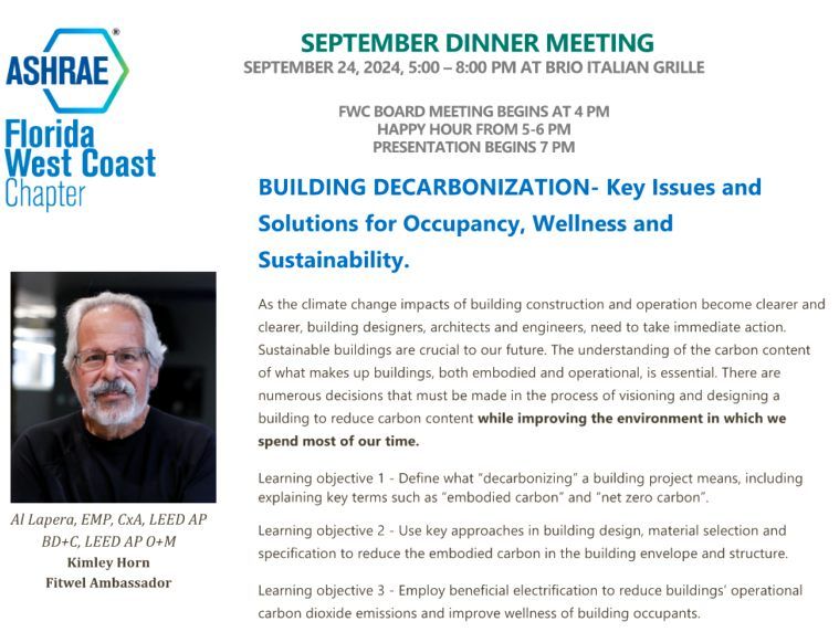 September Dinner Meeting