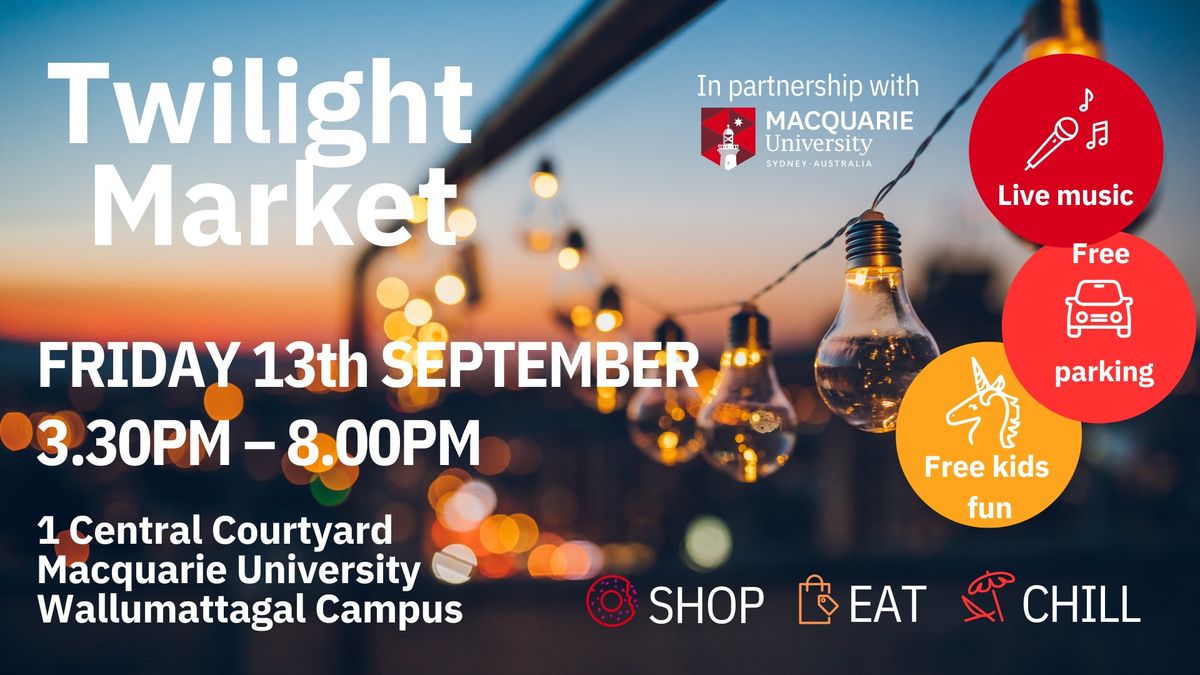 Twilight market-Macquarie University campus