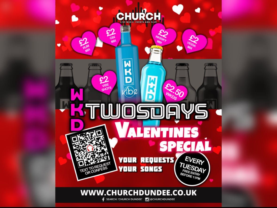 WKD TWOSDAYS Club Valentines Special!