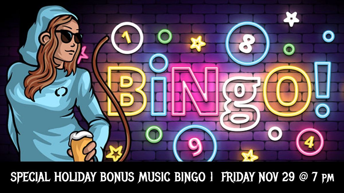 Special Friday Edition Music Bingo