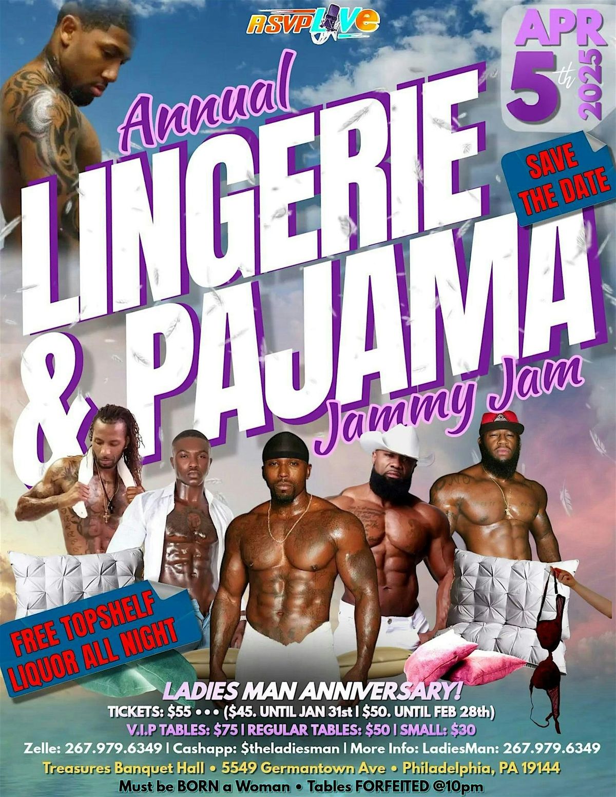 RSVP LIVE PRESENTS ANNUAL LINGERIE\/ PAJAMMA JAMMY JAM PLAYBOY BUNNY EDITION