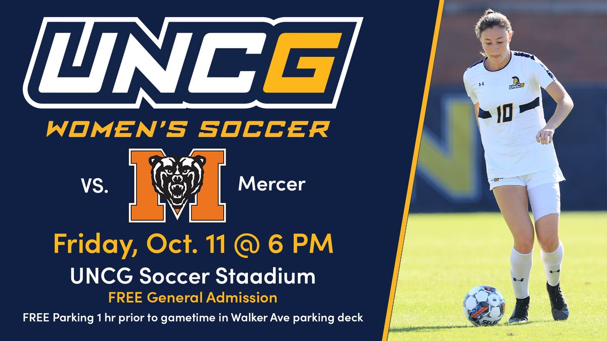 UNCG Spartans Women's Soccer Vs Mercer University Bears