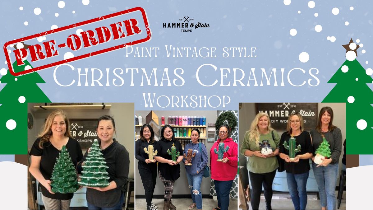 Holiday Christmas Ceramics Workshop