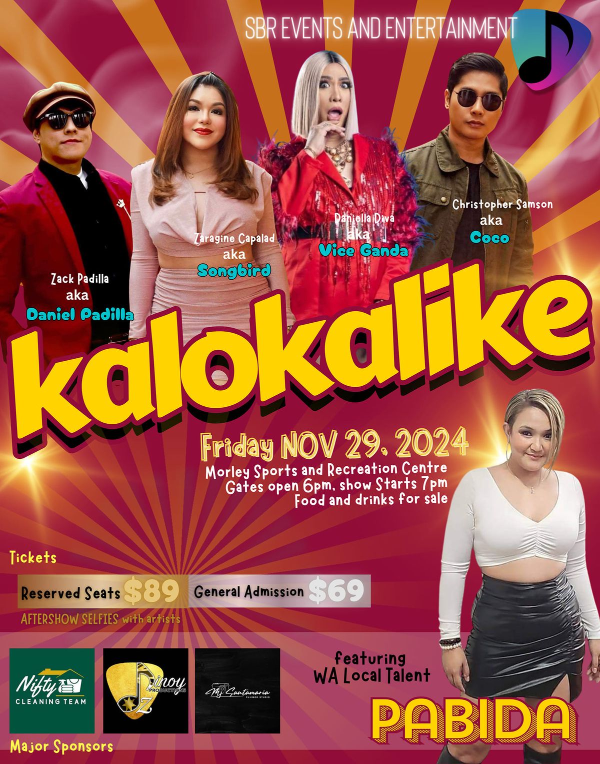 Kalokalike Live in Perth