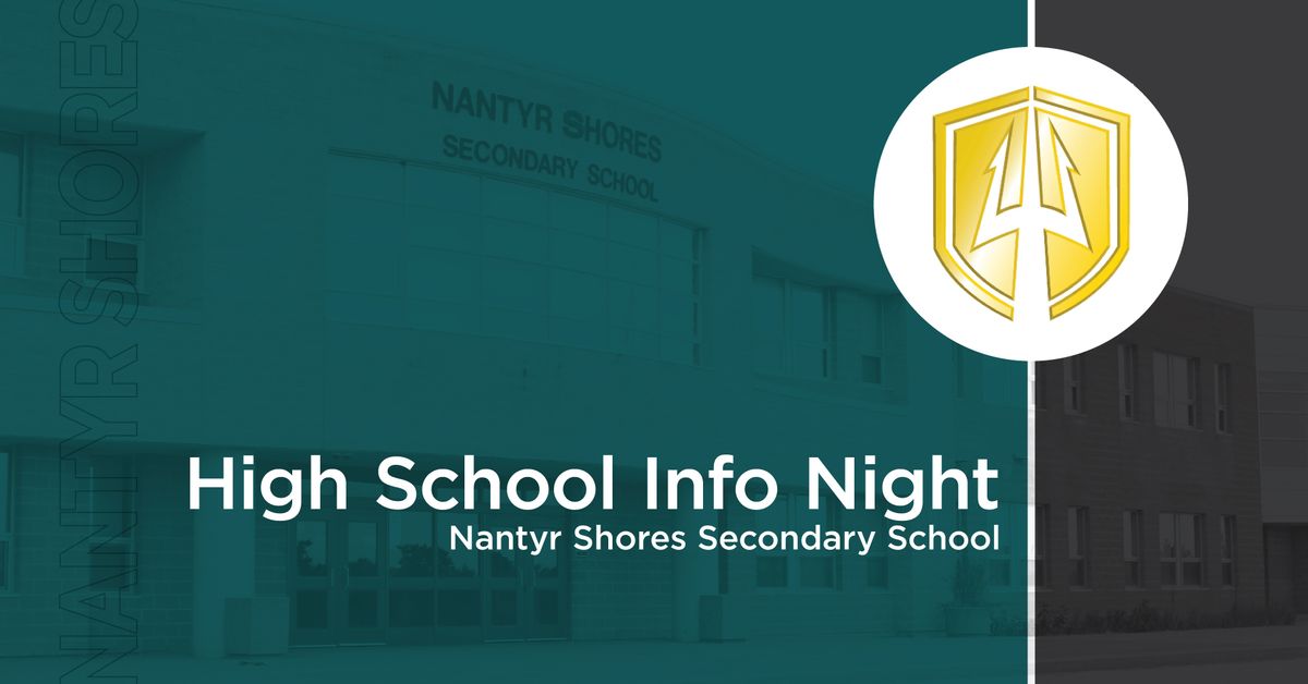 High School Info Night - Nantyr Shores Secondary School