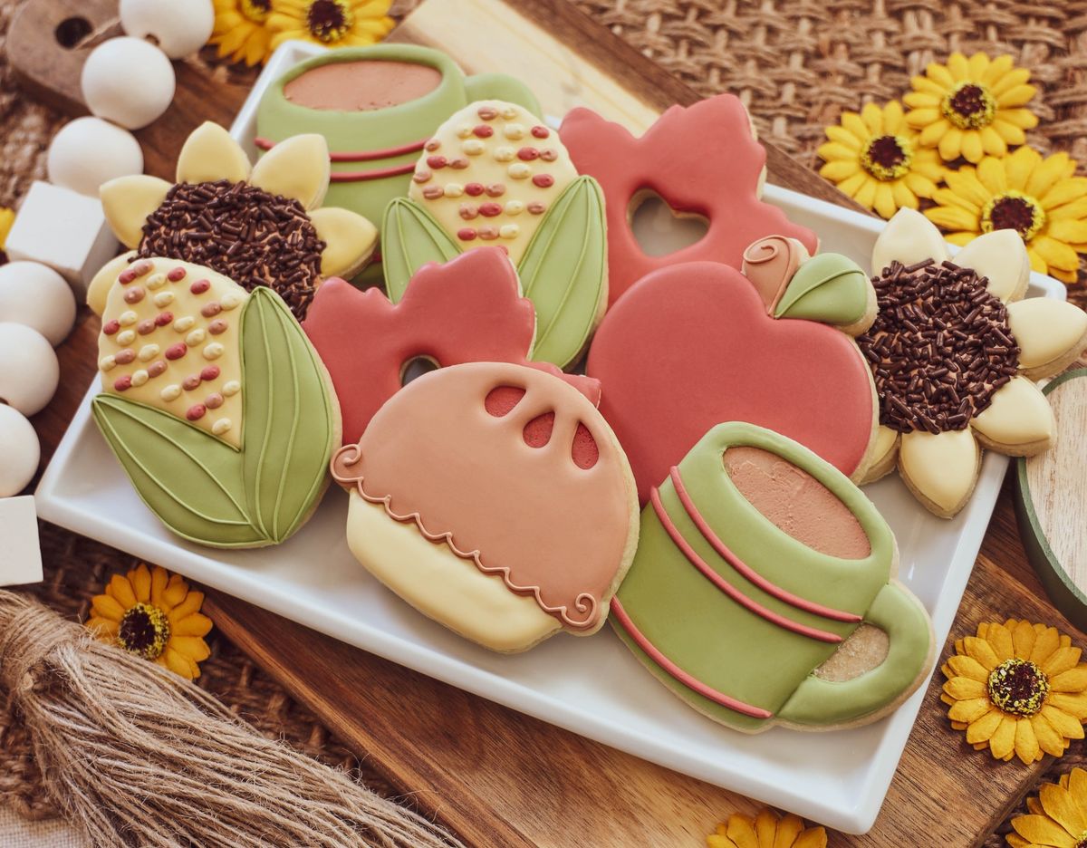 5:30 PM- Fall Faves Sugar Cookie Decorating Class