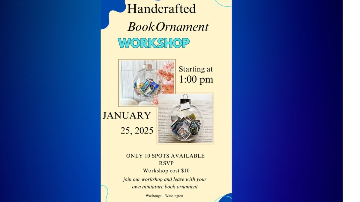 Book Ornament Making Workshop