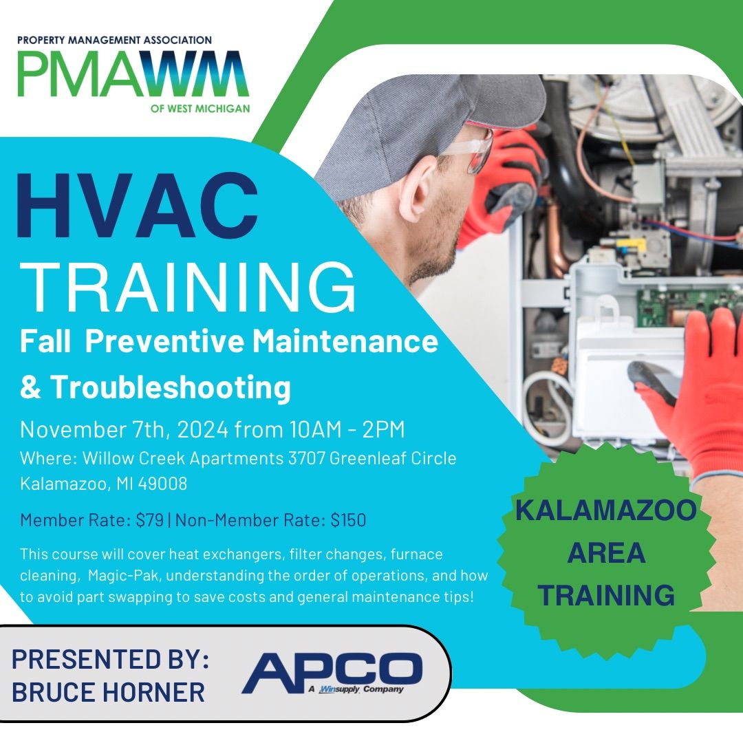 KALAMAZOO HVAC Fall Preventitve Maintenance Tips & Troubleshooting