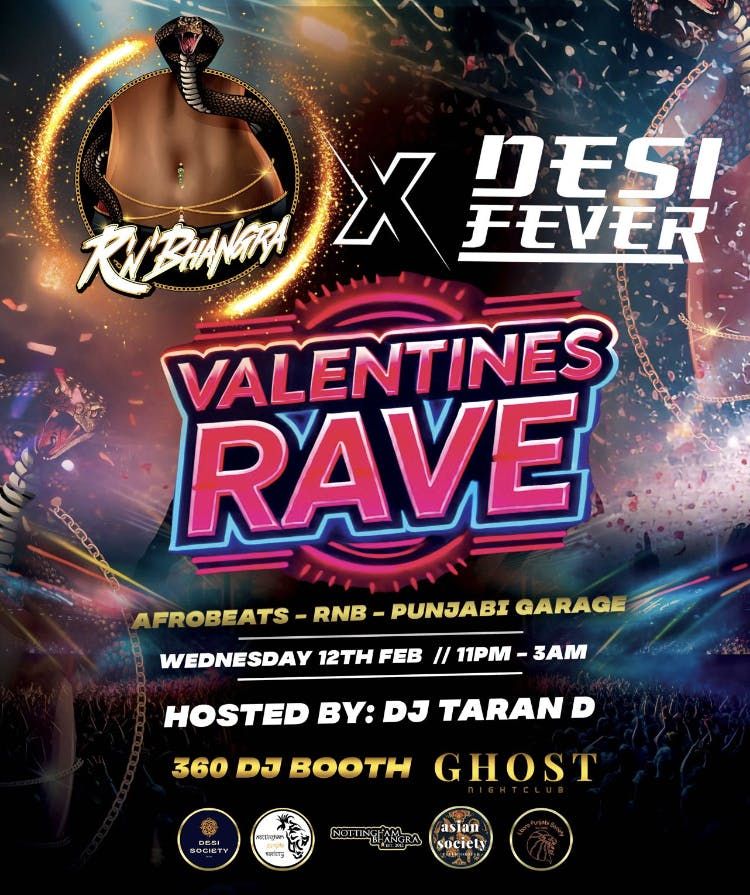 DesiFever x RnBhangra - Nottingham Valentines Rave