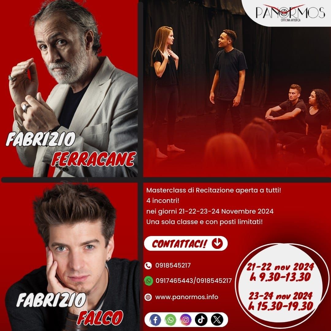 \ud83c\udfadFABRIZIO FERRACANE & FABRIZIO FALCO - MASTER DI RECITAZIONE!\ud83c\udfac