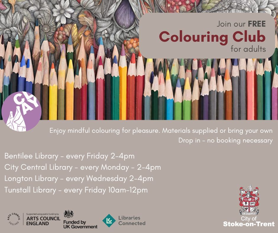 Colouring Club for Adults at Bentilee Library