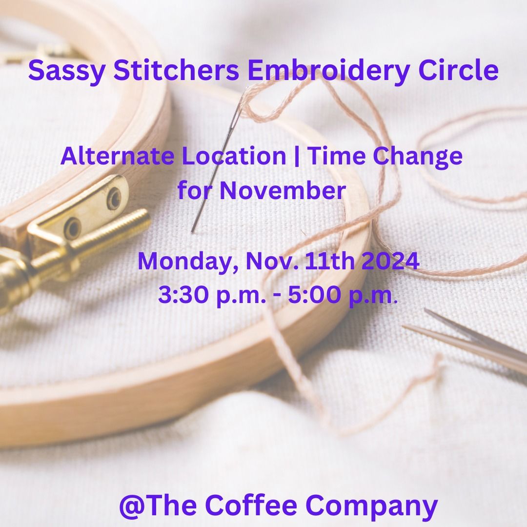 Sassy Stitchers Embroidery Circle