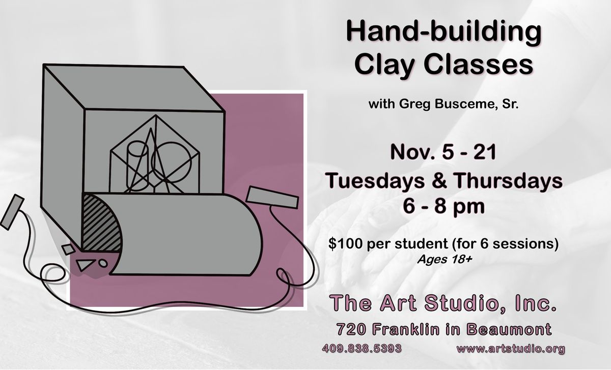 Adult Clay Classes at TASI (Nov)