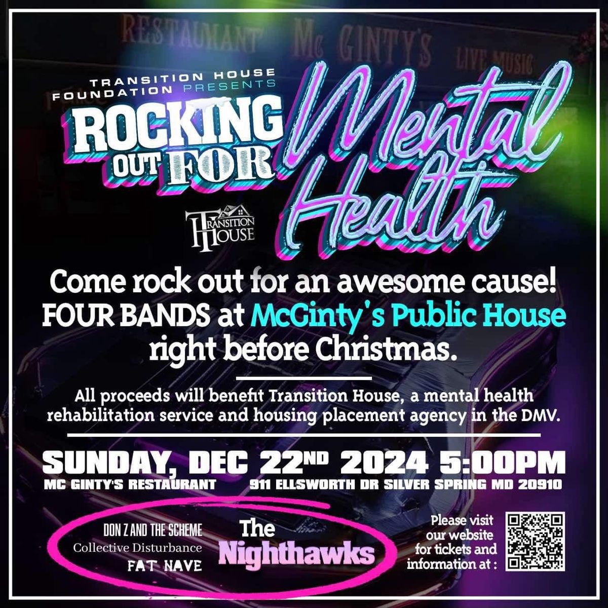 Rocking Out 4 Mental Health WITH Fat Nave, Collective Disturbance, Don Z & the Scheme, Nighthawks