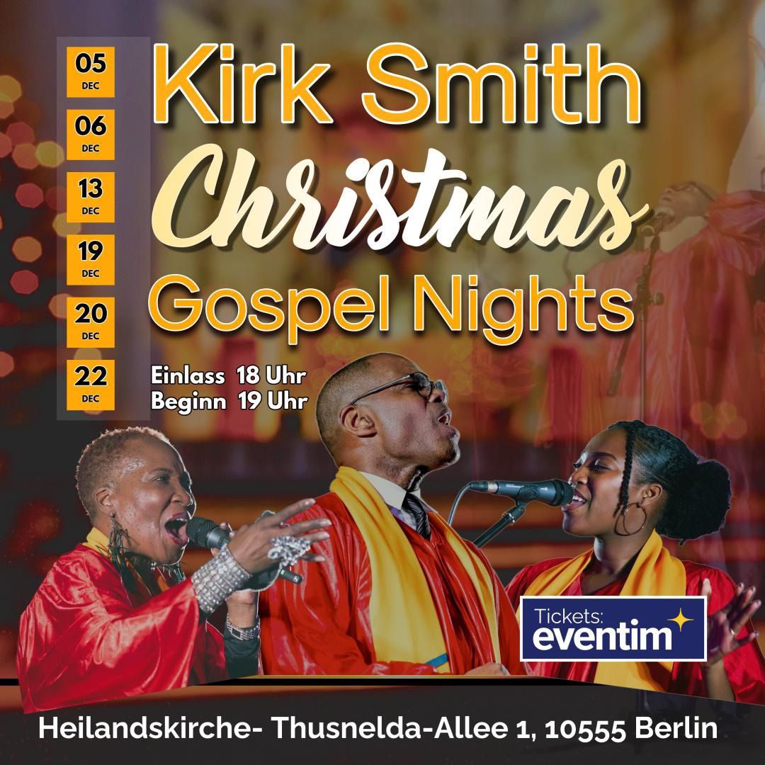 Gospel Christmas Konzert Berlin mit Kirk Smith