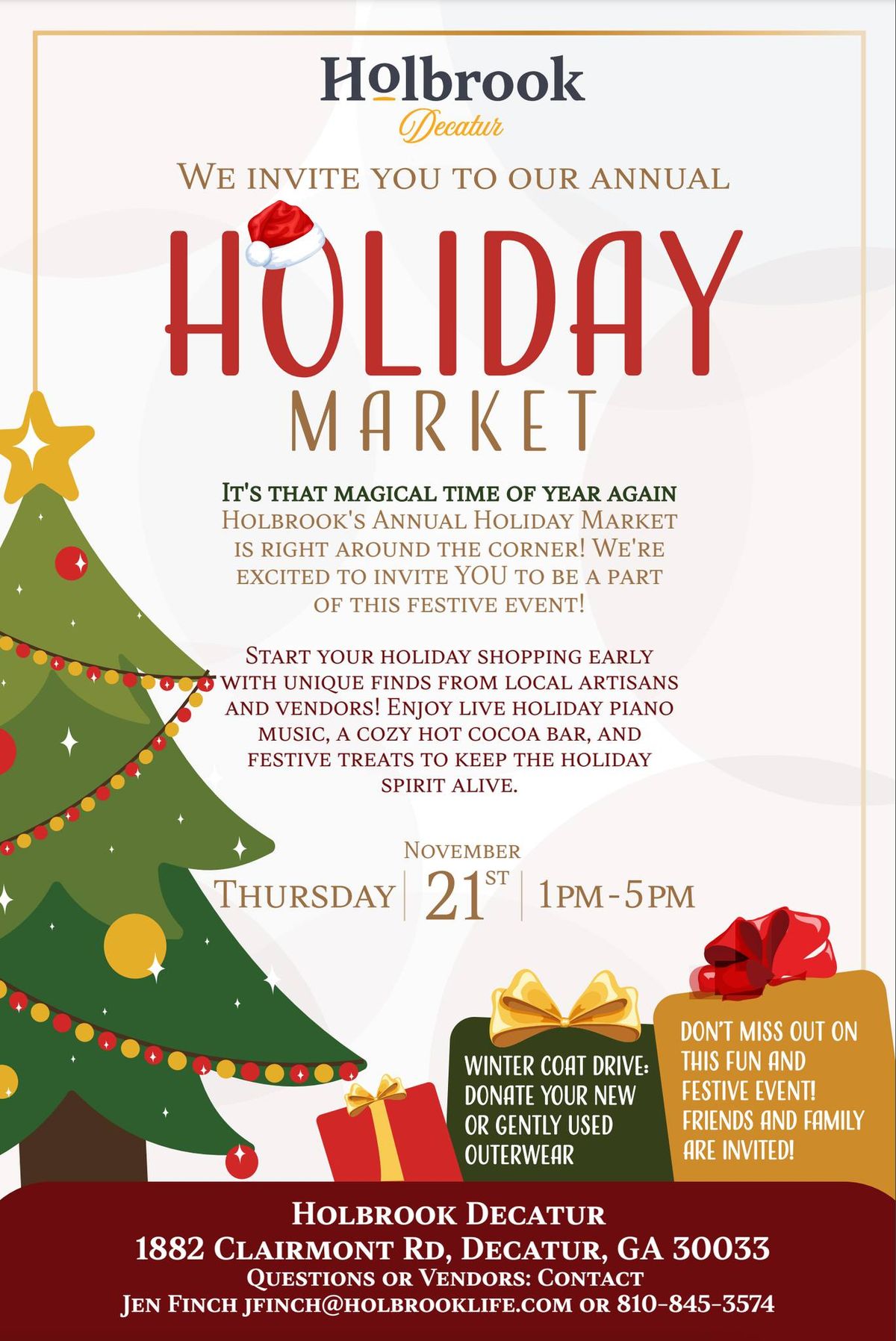 Holbrook Decatur Holiday Market\ud83c\udf84 \ud83c\udf81