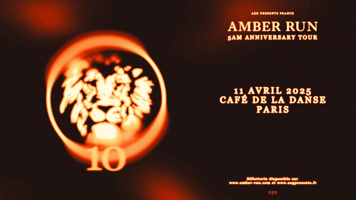 Amber Run \u2022 Caf\u00e9 de la danse, Paris \u2022 11 avril 2025