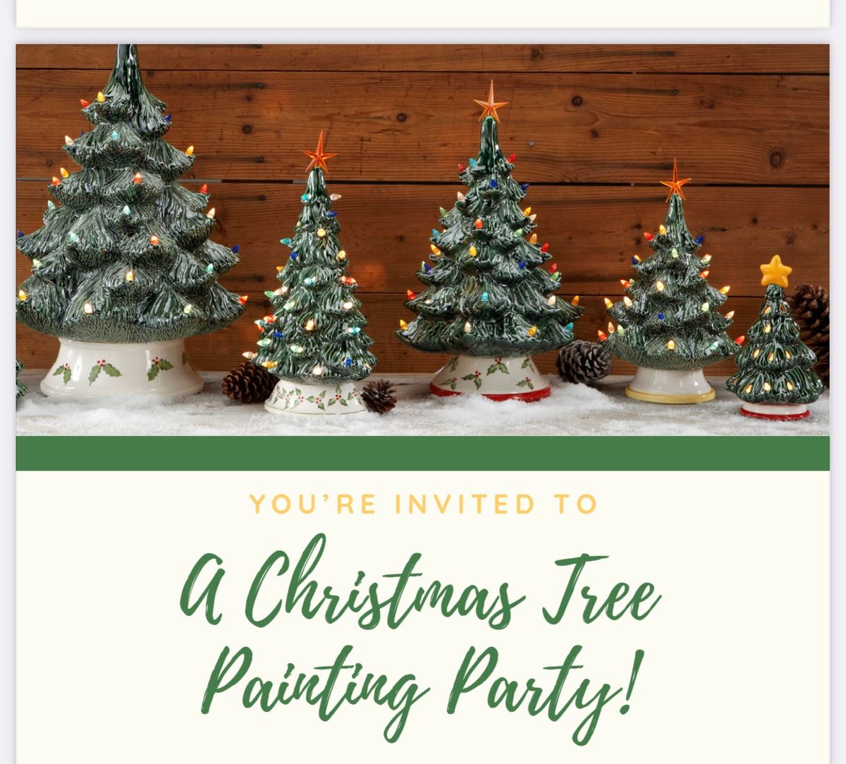 Christmas Tree Paint Party