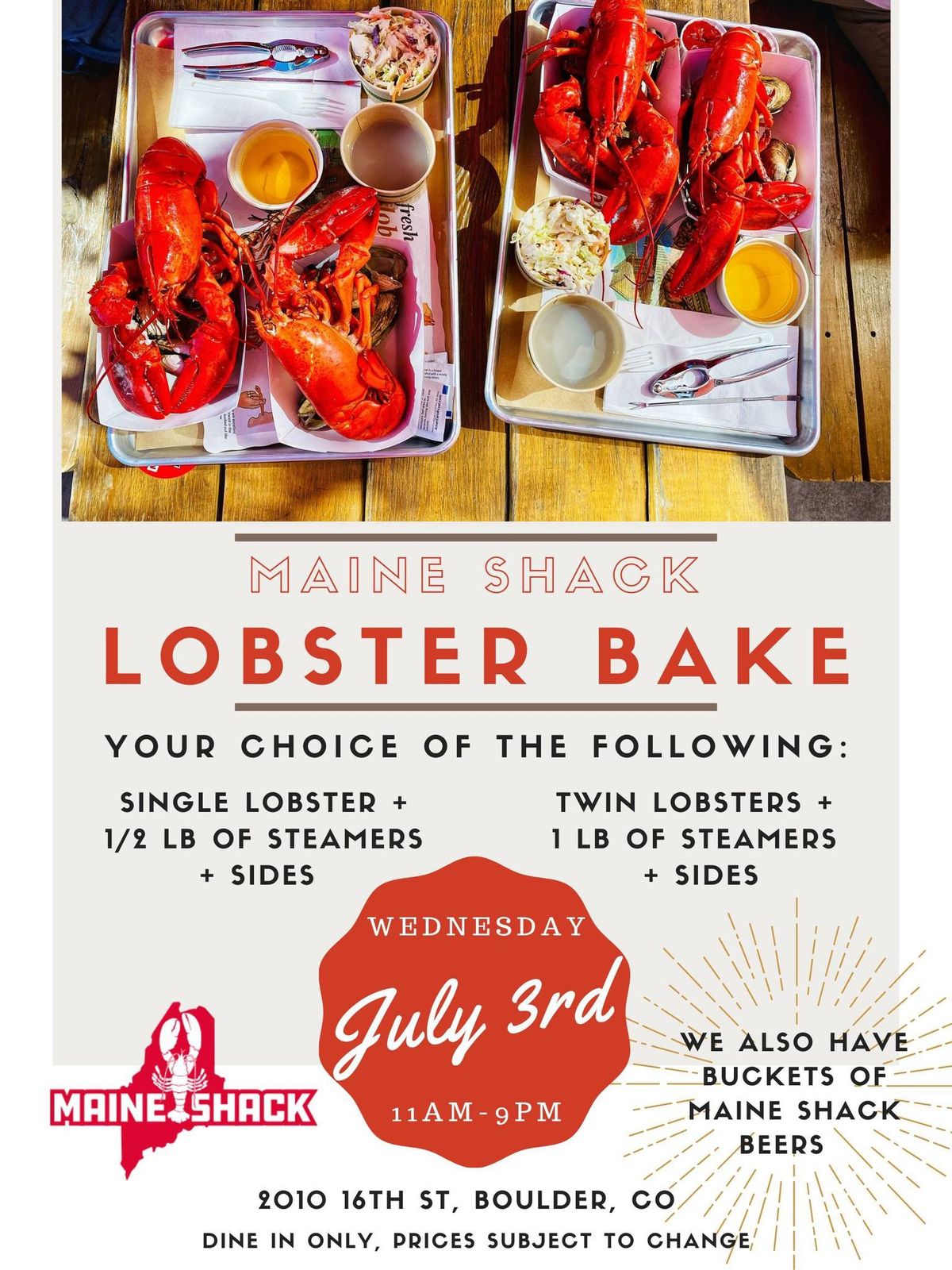 Maine Shack Lobster Bake