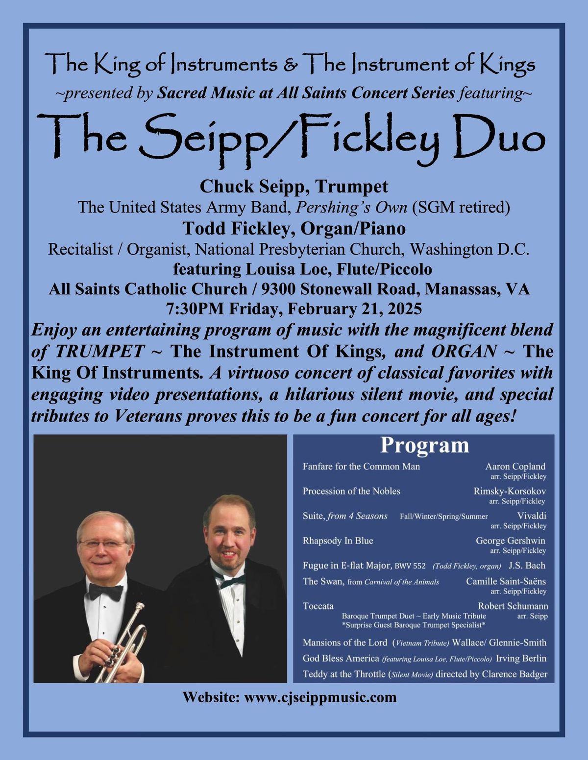 Seipp\/Fickley Duo - The Instrument of Kings and the King of Instruments