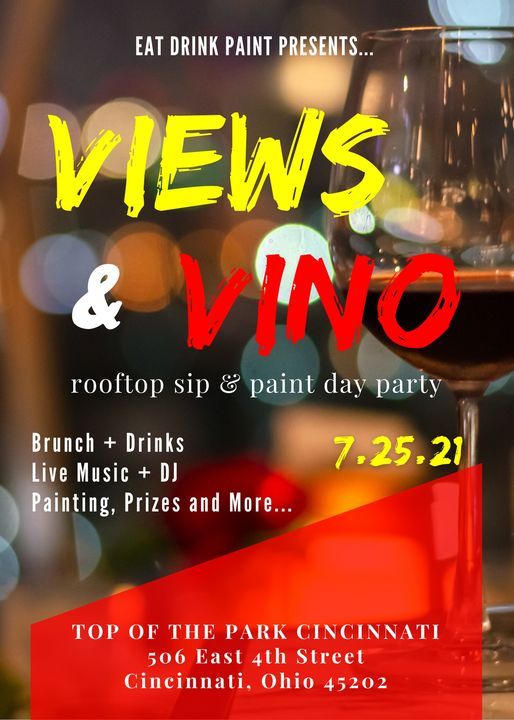 VIEWS & VINO a Rooftop Sip & Paint Day Party