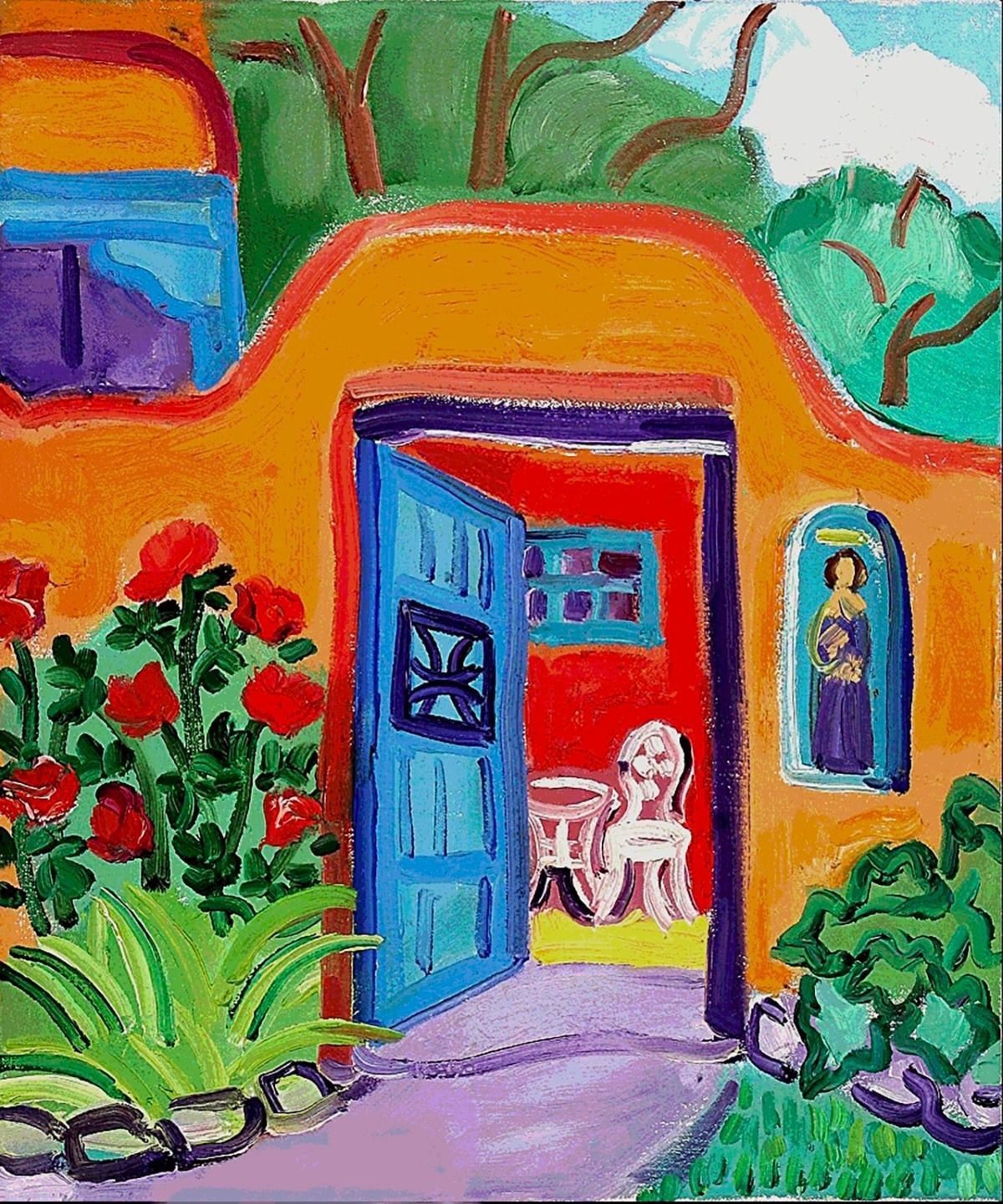 Mimosas and a Masterpiece! \u201cSummer Adobe Door" with Laura & Mickey