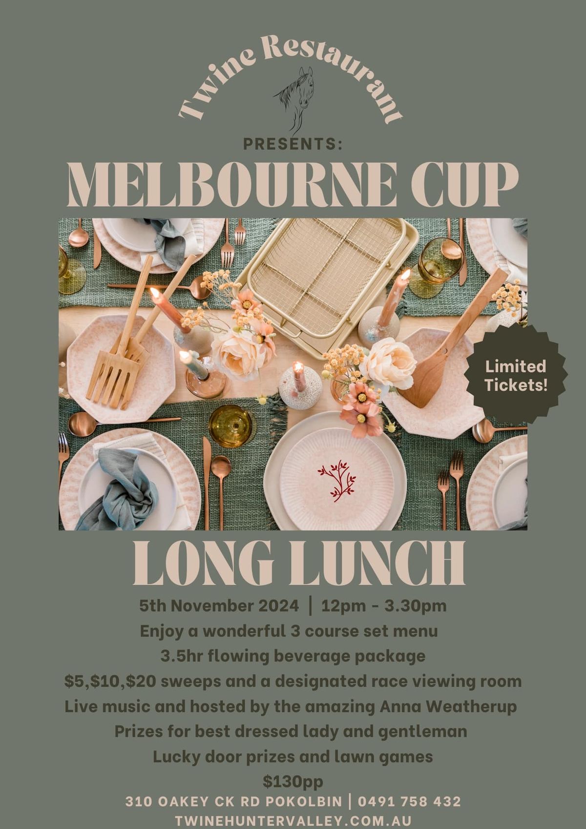 Melbourne Cup at Twine with Anna Weatherup