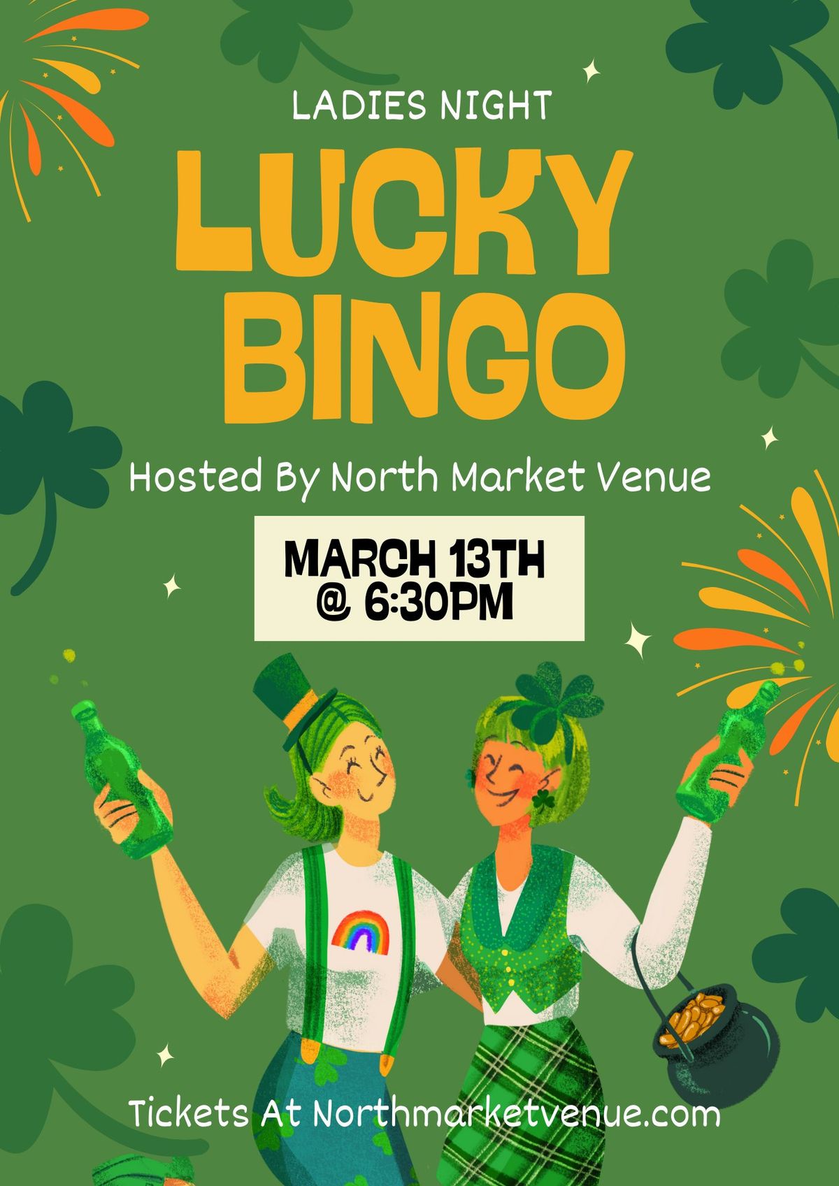 LUCKY BINGO LADIES NIGHT Hosted by NMV \ud83c\udf40\ud83c\udf40\ud83c\udf40