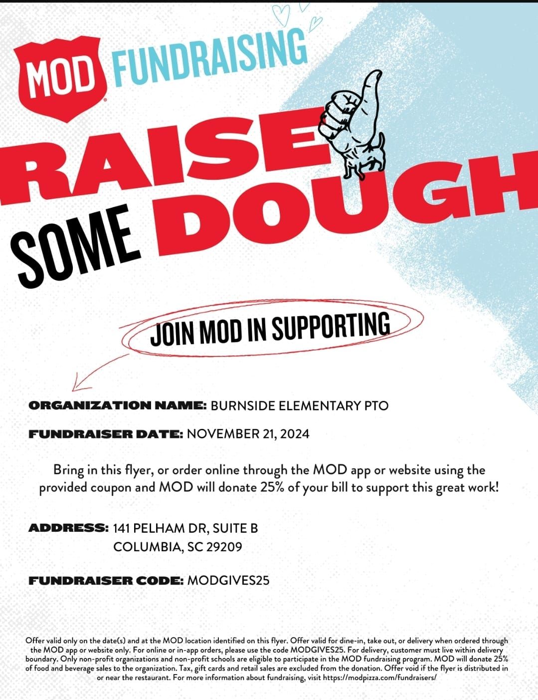 Burnside Spirit Day MOD Pizza