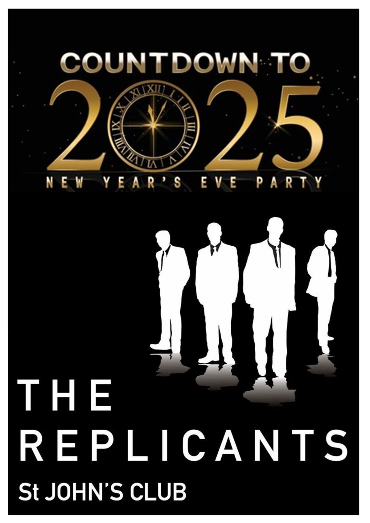 New Year's Eve @ St Johns Club with The Replicants