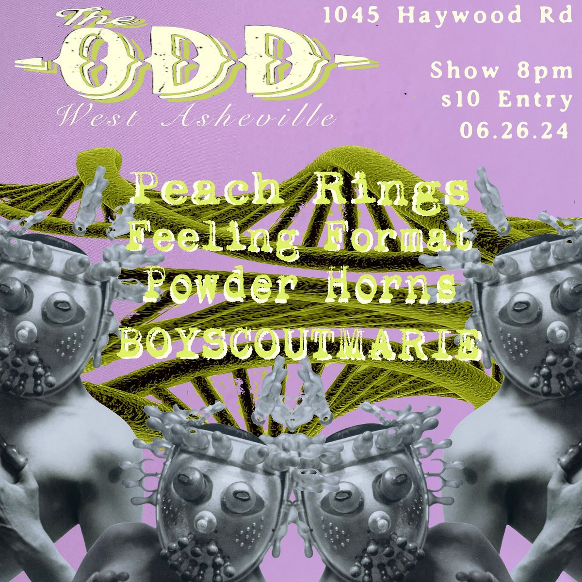 June 26 - BOYSCOUTMARIE, Peach Rings, Powder Horns, Feeling Format at The Odd