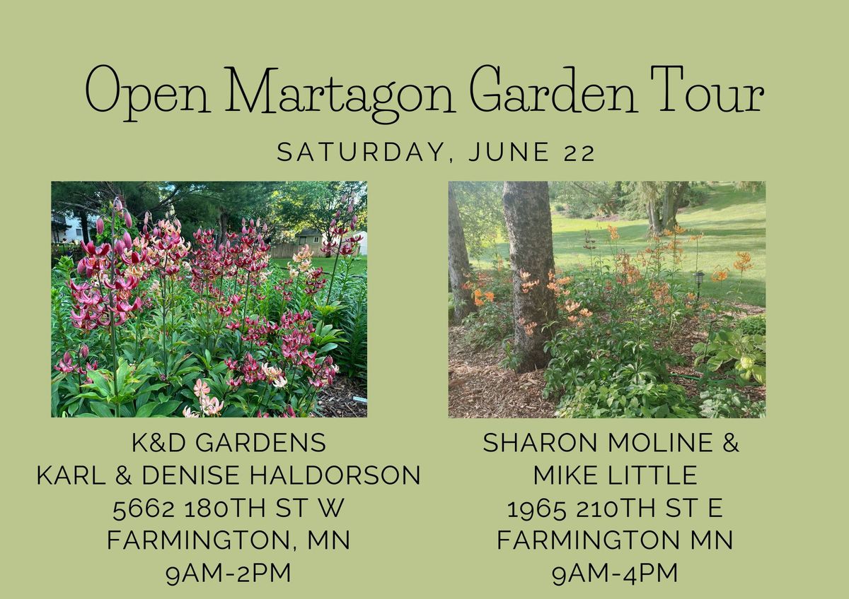 Open Martagon Garden Tour