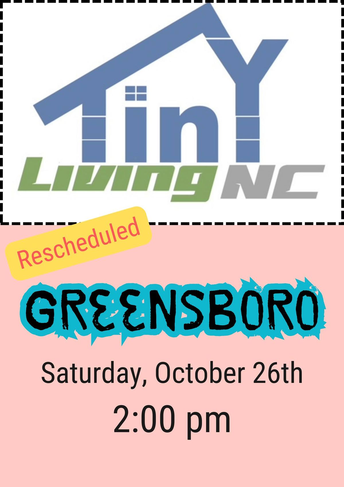 TLNC Tiny House Meet Up - Greensboro 9\/28 