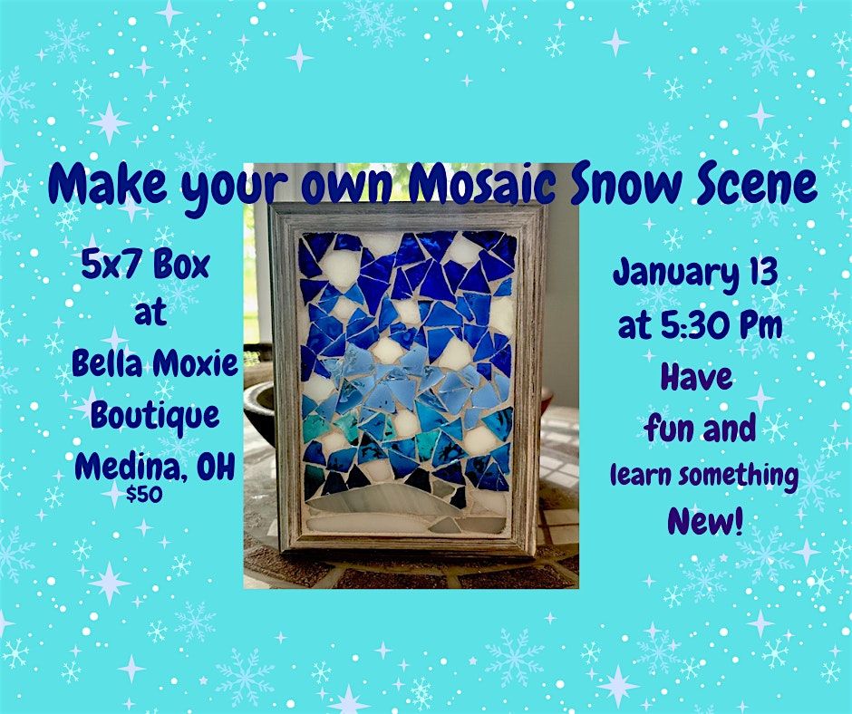 Make Your Own Mosaic Snow Scene