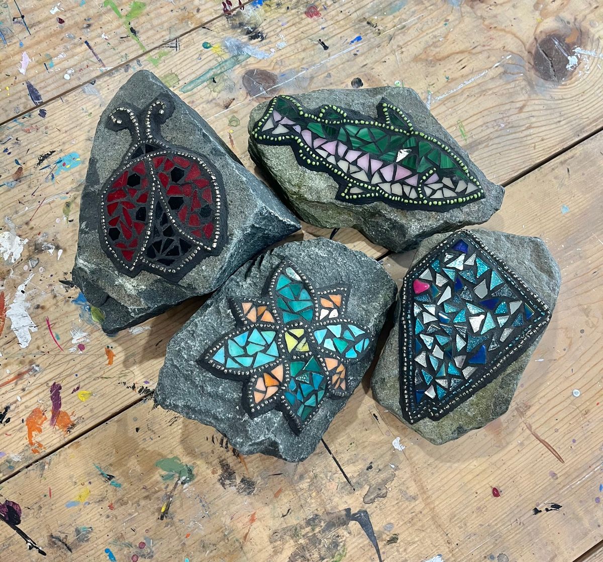 Mosaic Garden Stone Class