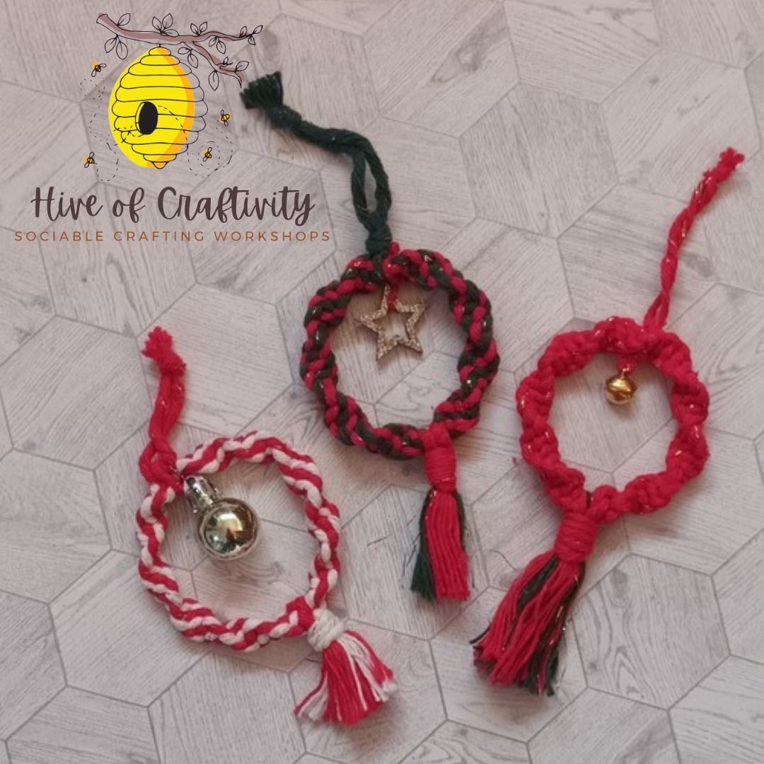 Macrame Wreath Tree Decorations Workshop