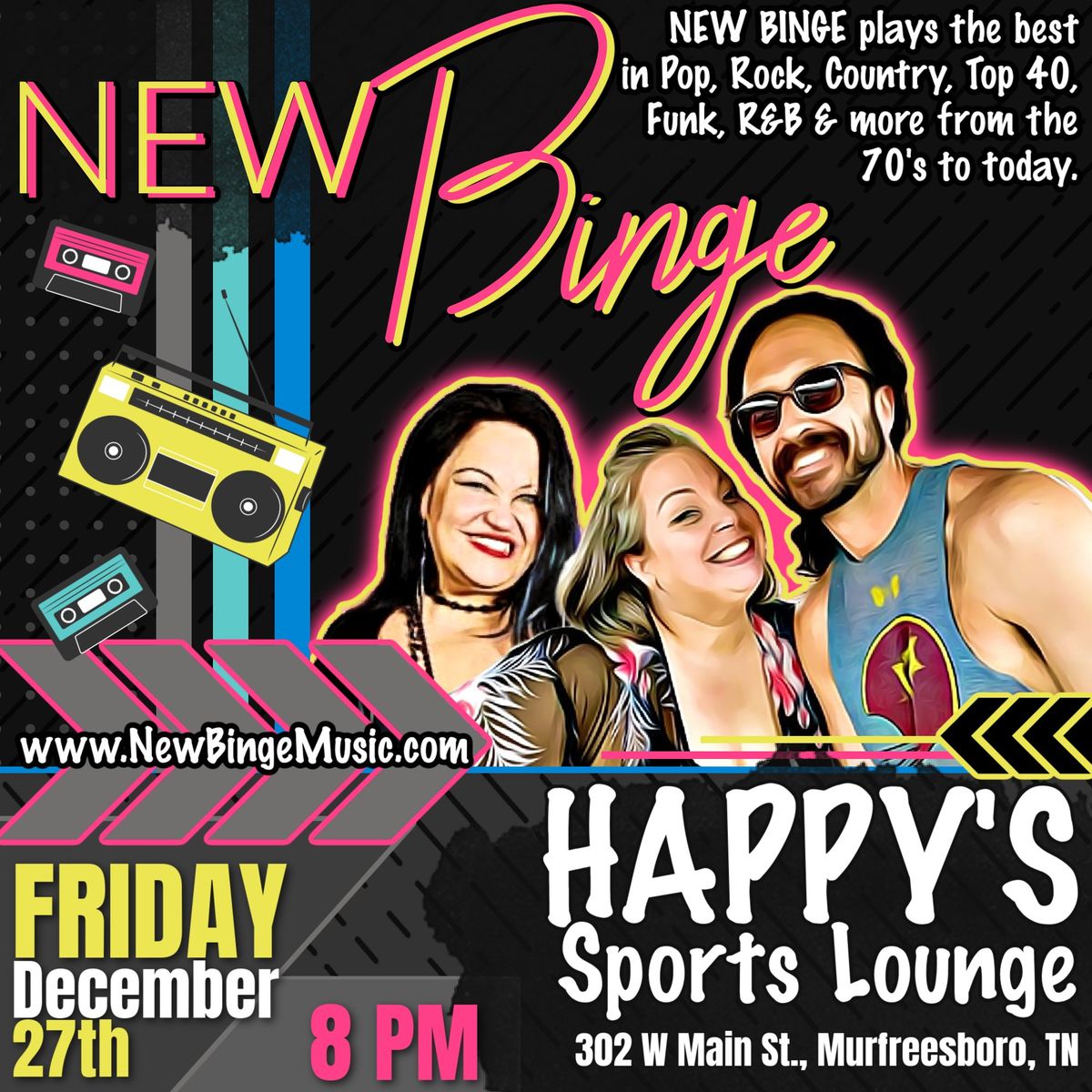 New Binge Returns to Happy's Sports Lounge