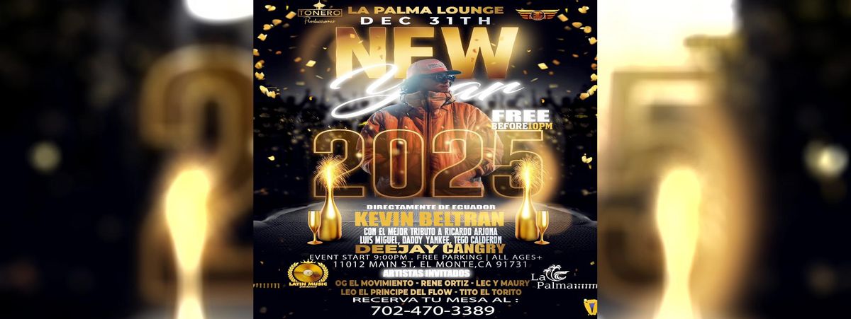 HAPPY NEW YEAR EN PALMA LOUNGE CON KEVIN BELTRAN 
