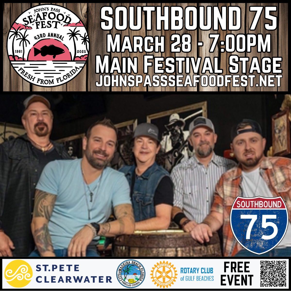 Southbound 75 at the 43rd Annual John's Pass Seafood Festival