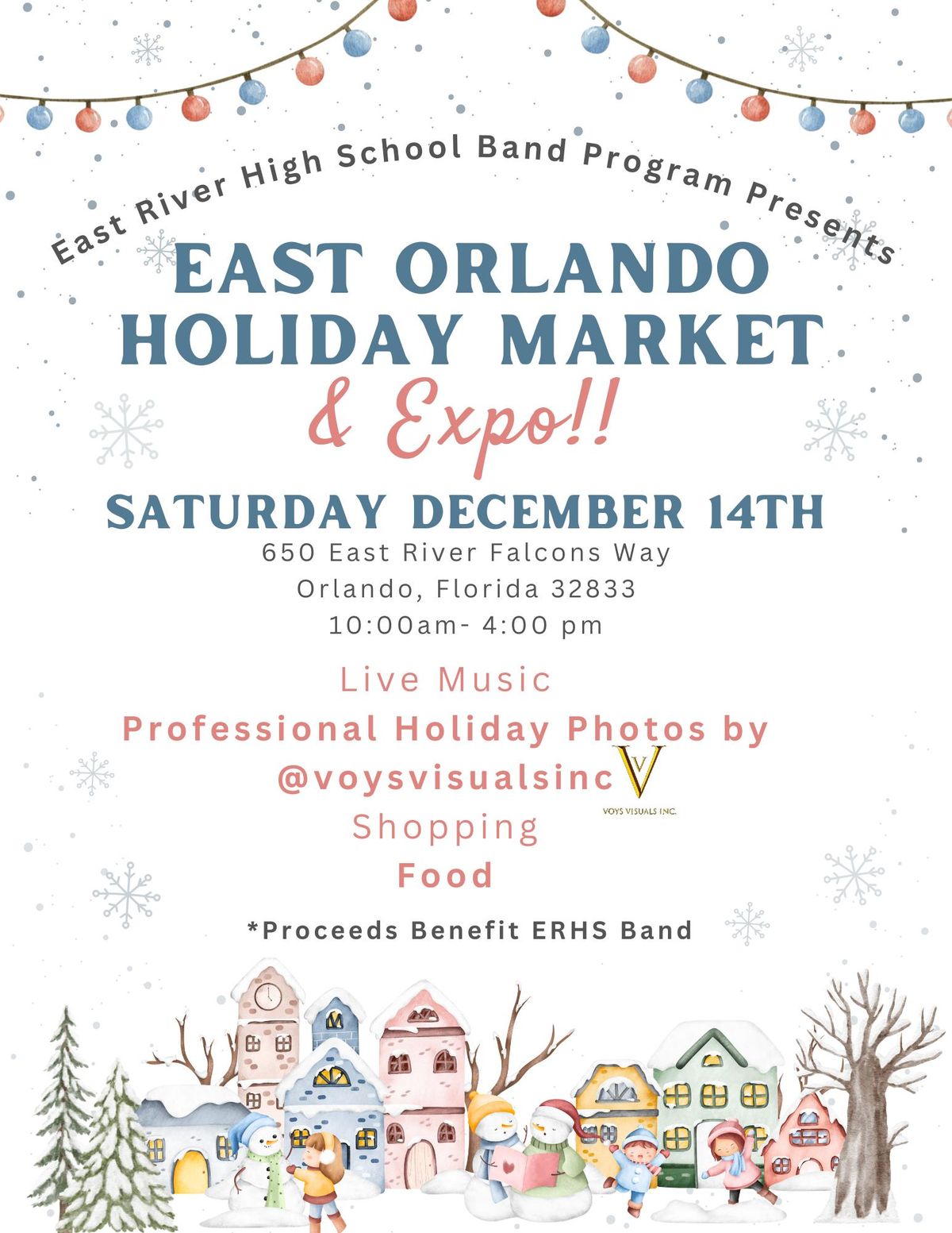 ERHS Band Program Presents : East Orlando Holiday Market and Expo! 