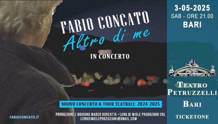 Bari - Fabio Concato in concerto - Altro di Me Tour