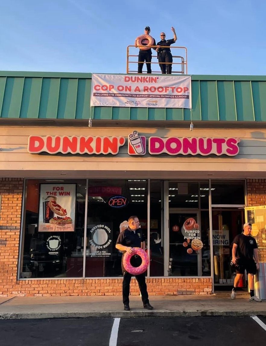 Dunkin\u2019 Cop On a Rooftop 2024