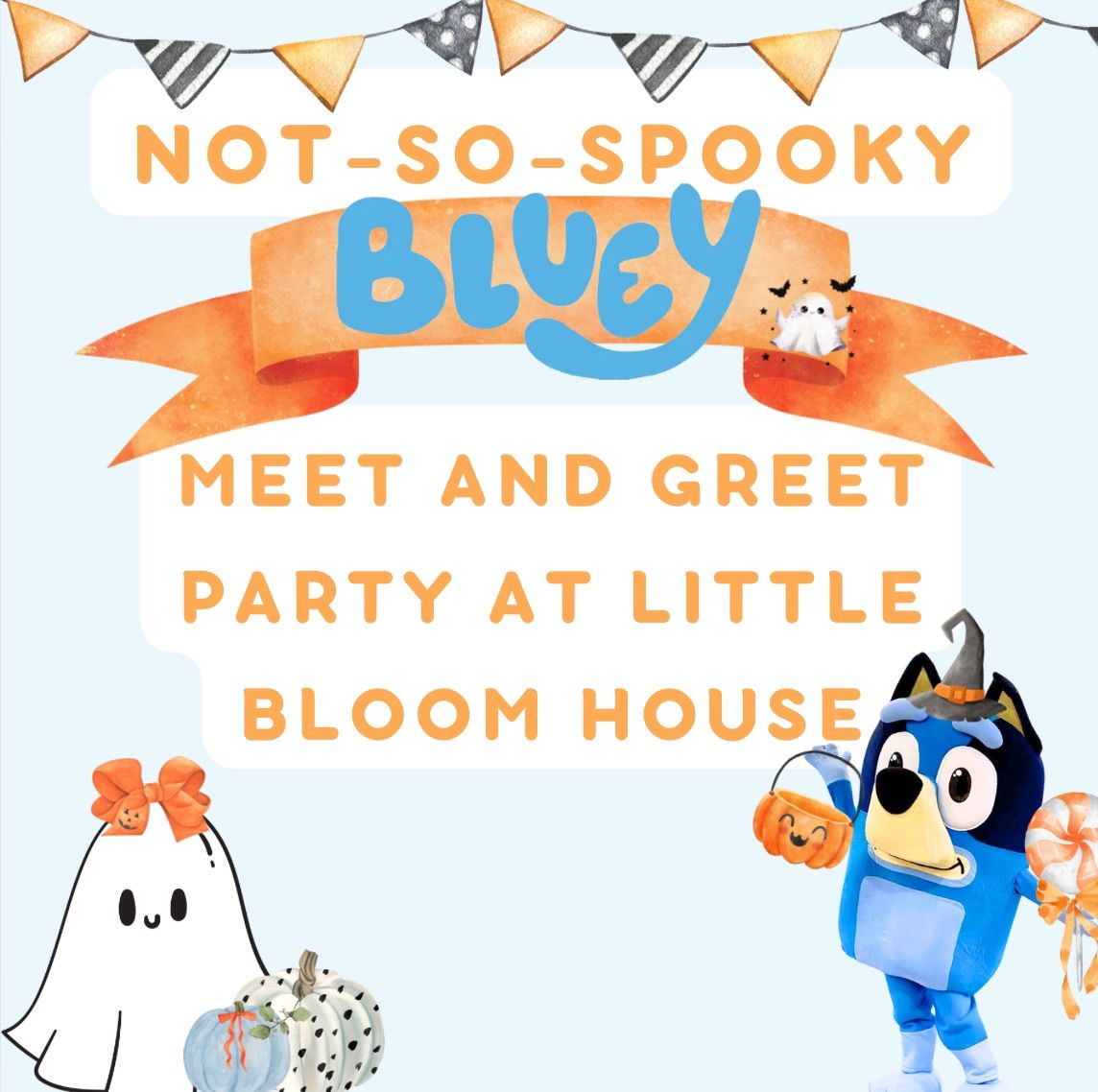 NOT SO SPOOKY BLUEY CELEBRATION AT LITTLE BLOOM HOUSE