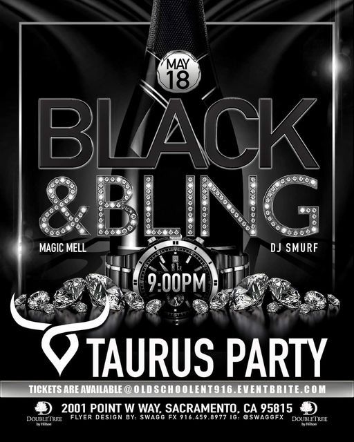 All Black Taurus Party at The DoubleTree Hotel!