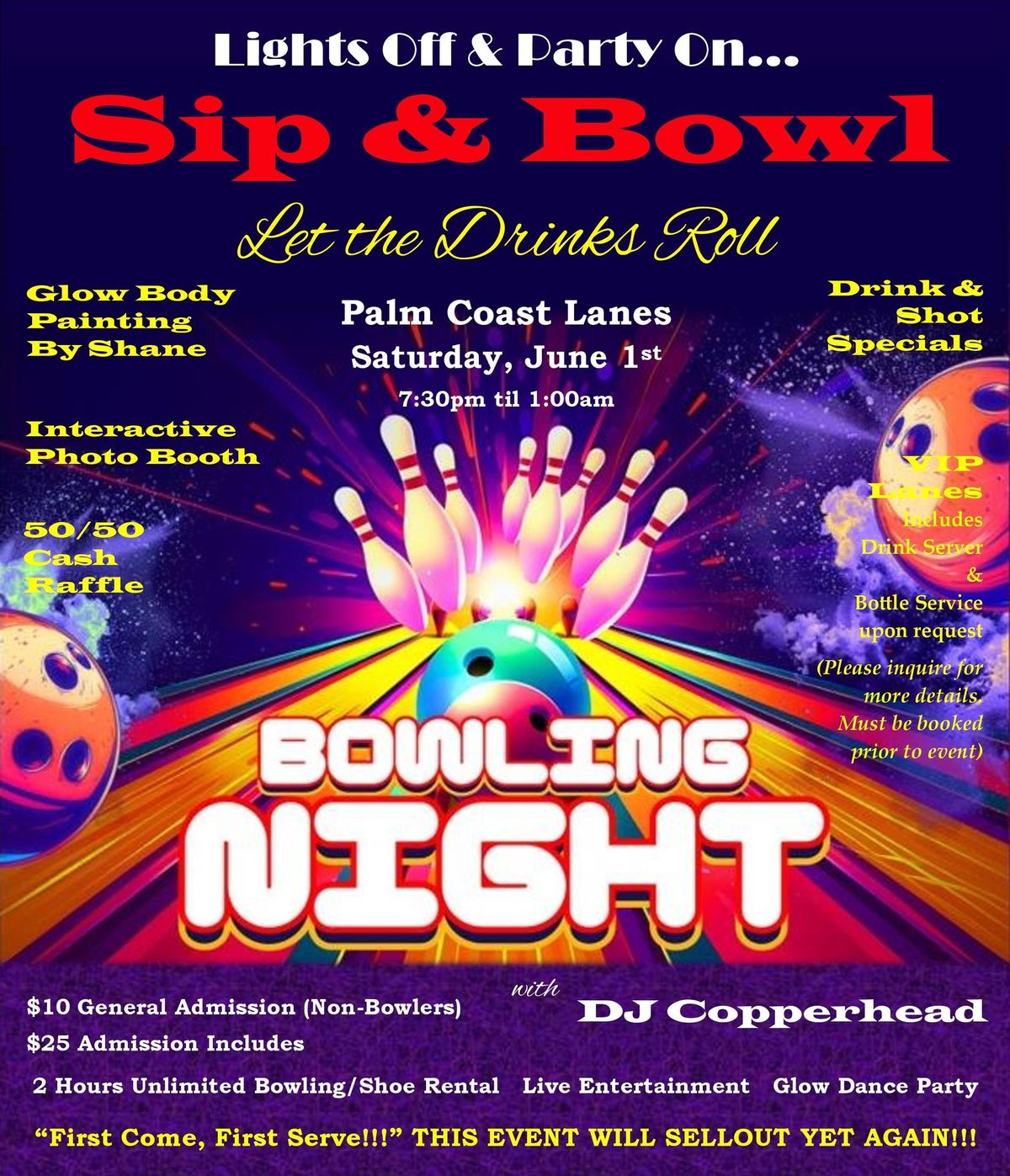 Sip and Bowl Summer Event