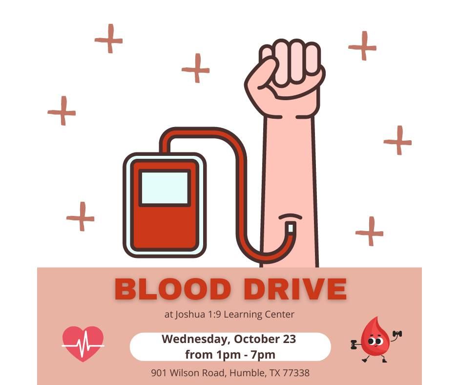 Blood Drive at Joshua 1:9 Learning Center