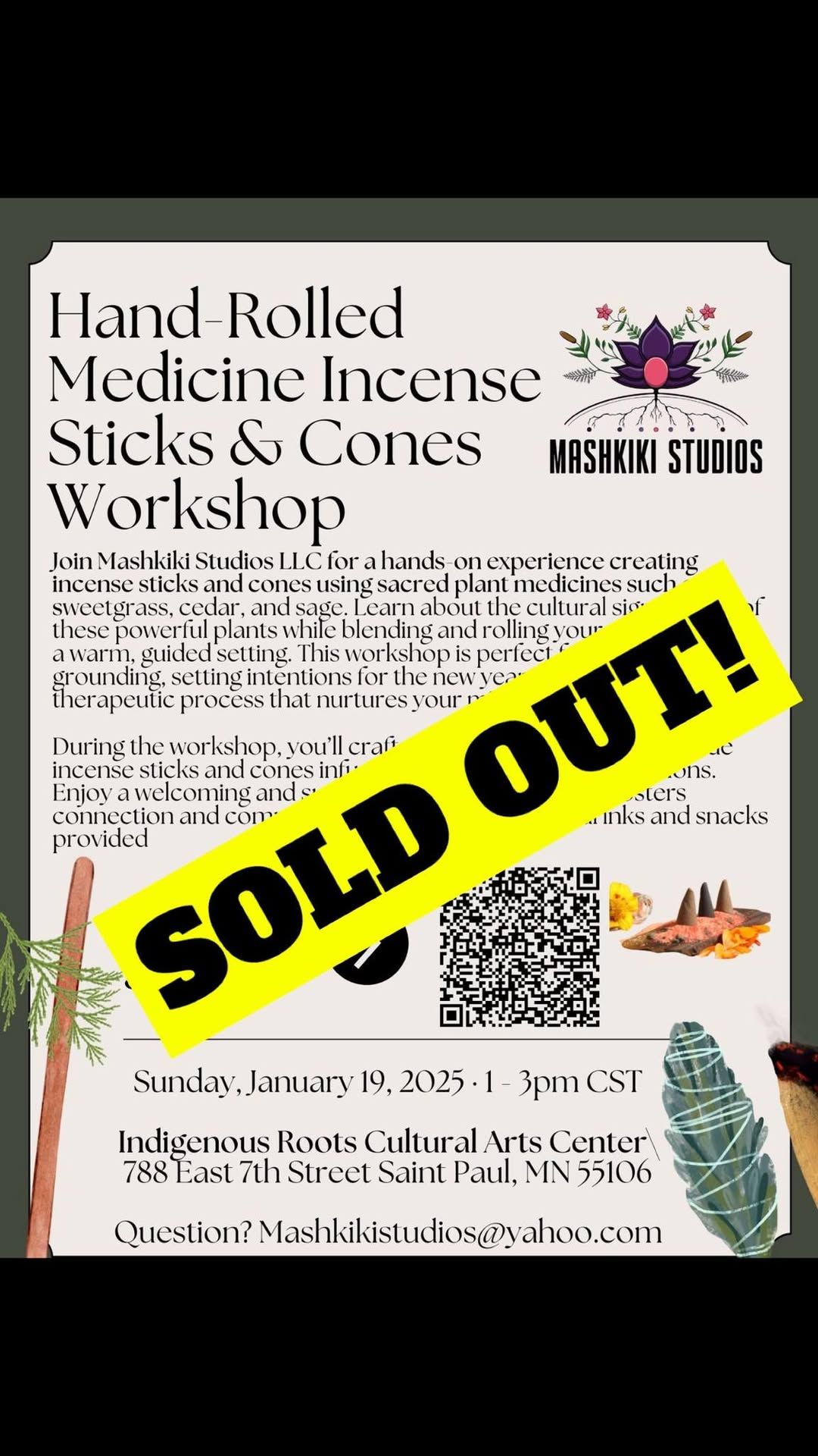 Hand-Rolled Medicine Incense Sticks & Cones Workshop