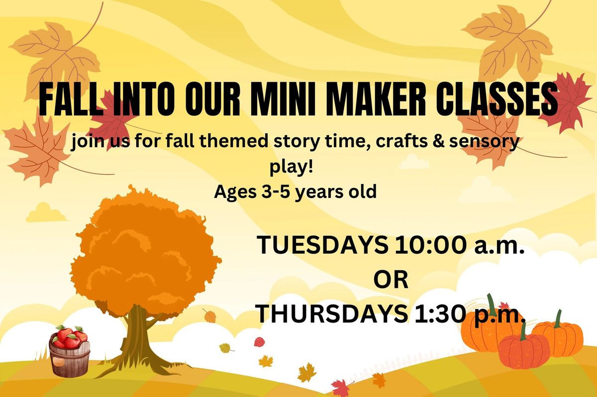 Mini Makers: A Creative Adventure for Ages 3-5!