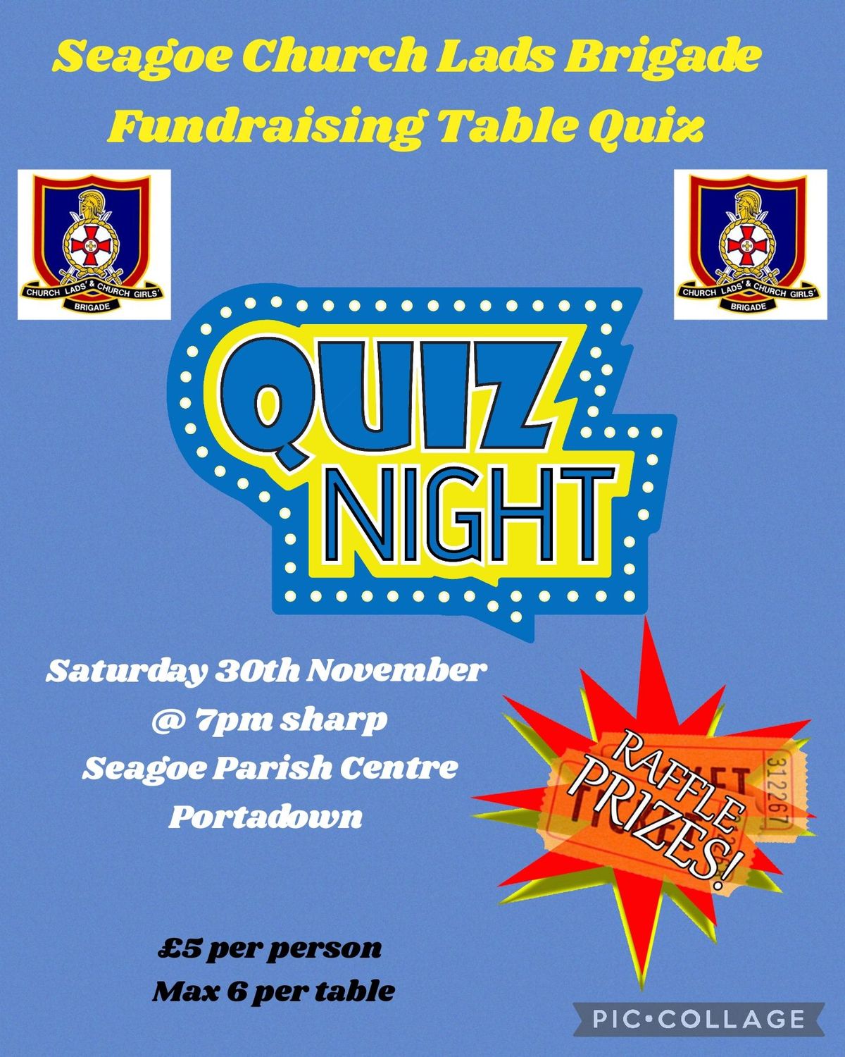 Fundraising Table Quiz