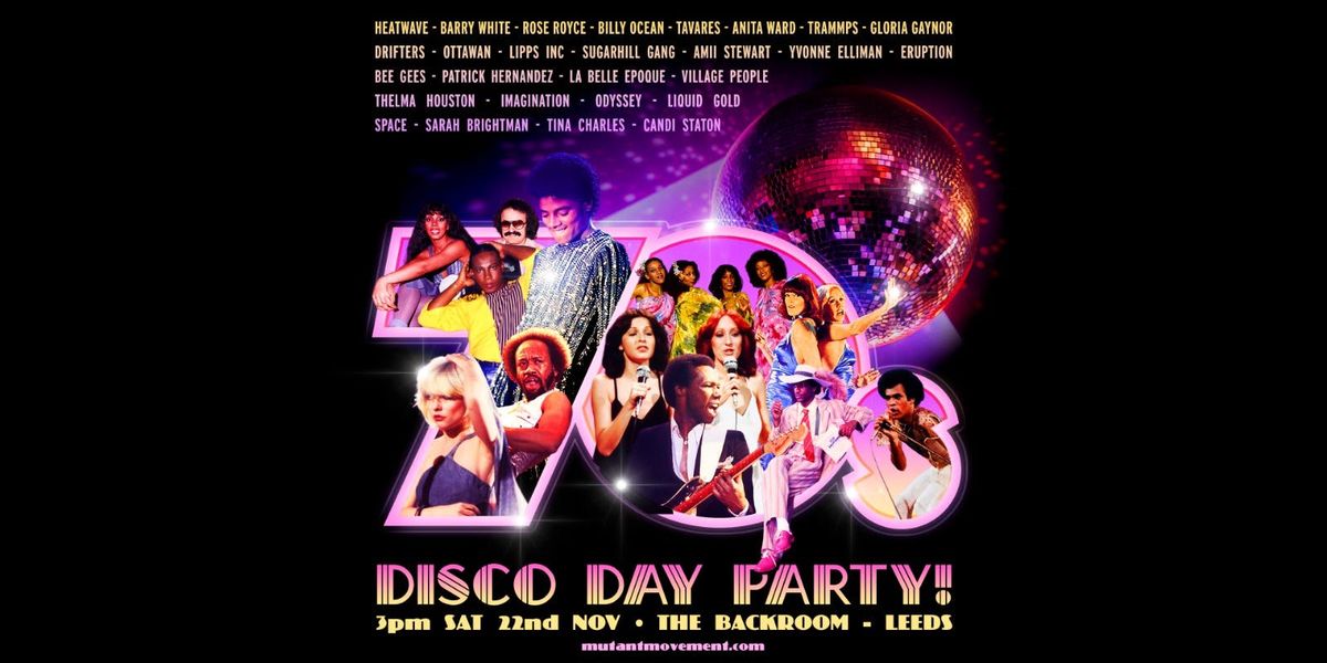 70s Disco Day Party with DJ Mutant Movement 
